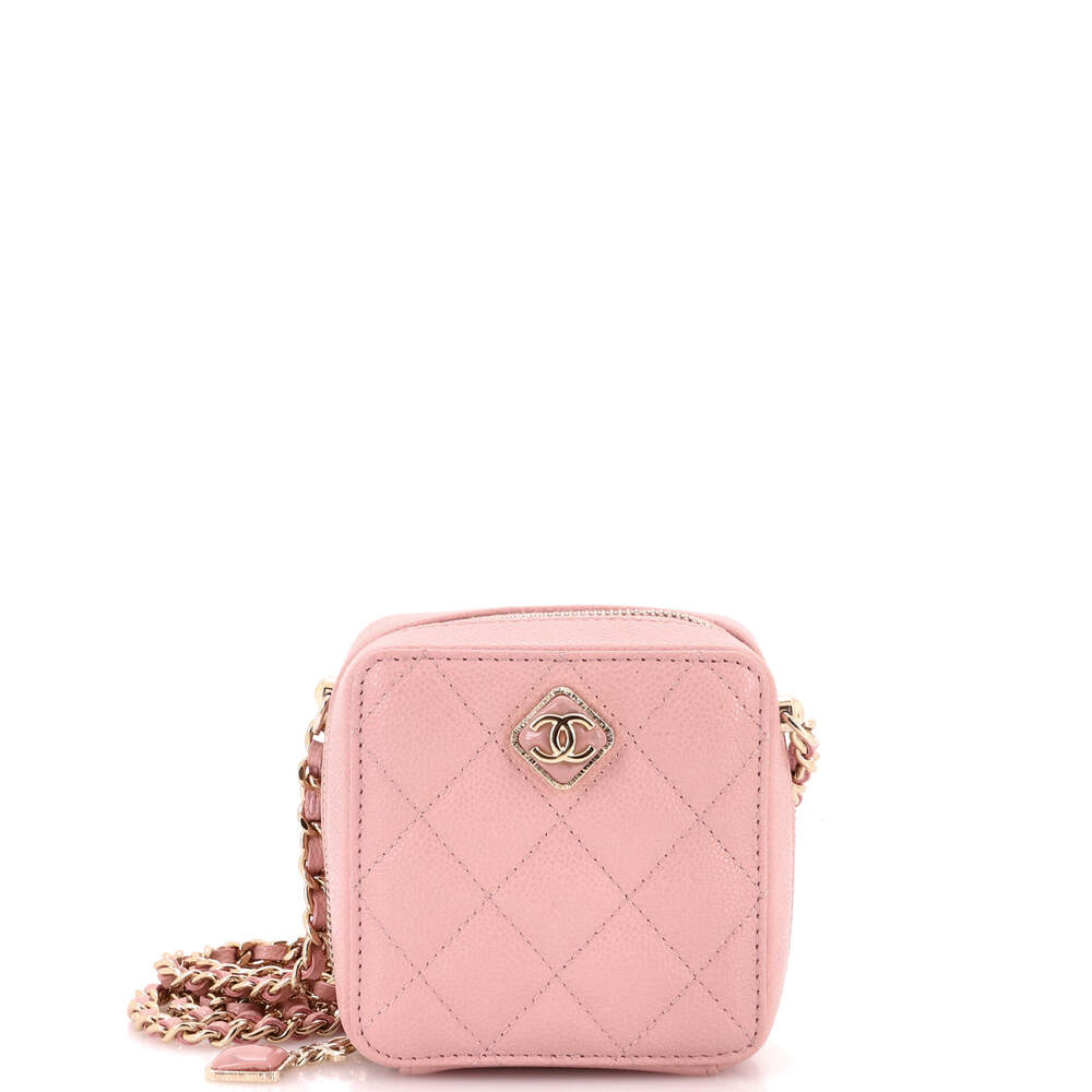 Chanel Diamond Cc Zip Crossbody Quilted #297821C21B